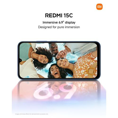 Official Store XIAOMI Redmi 15C 6.9'' 6GBRAM/128GB ROM Android 15 -Midnight Bla